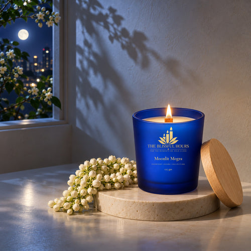 Moonlit Mogra – Scented Soy Wax Candle