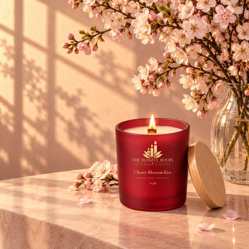 Cherry Blossom Kiss – Scented Soy Wax Candle