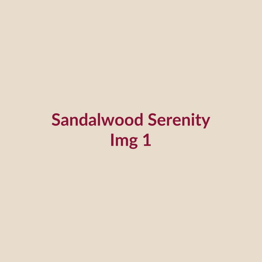 Sandalwood Serenity scented soy wax candle